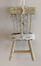 Load image into Gallery viewer, NEW Adorned Chair Ornament - Navy
