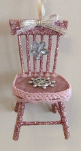Load image into Gallery viewer, NEW Adorned Chair Ornament - Pink
