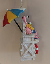 Load image into Gallery viewer, NEW Flamingo Lifeguard Ornament
