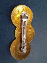 Load image into Gallery viewer, NEW Barette - Stamped Metal Celestial Gold
