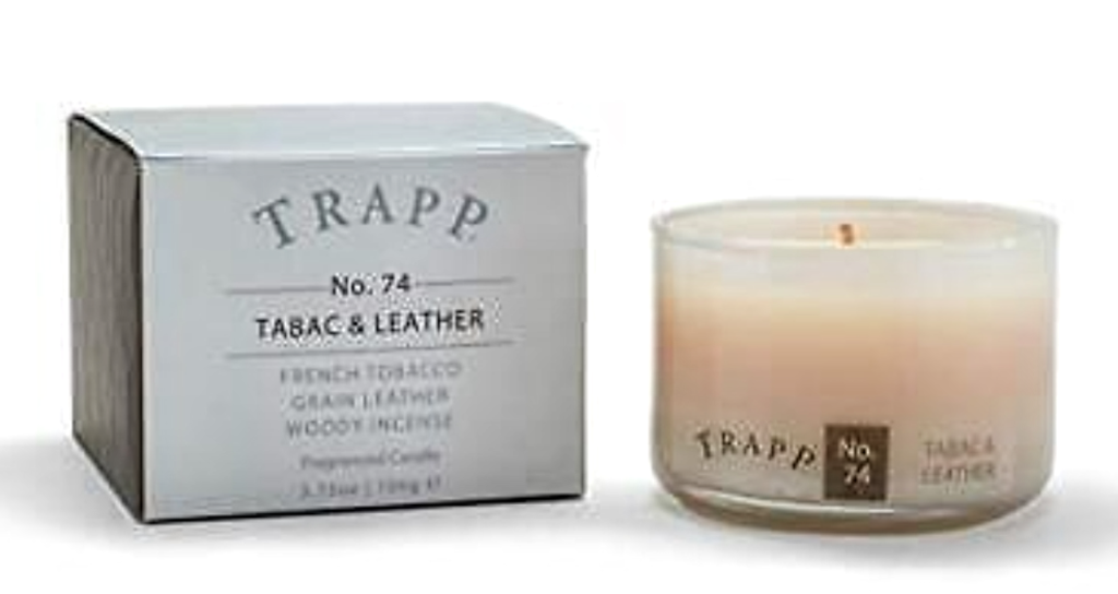 NEW Trapp Fragrances No. 74 Tabac & Leather 3.75oz. Poured Candle