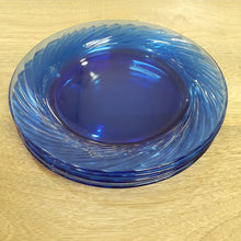 Load image into Gallery viewer, Set of 4 Blue Pyrex Festiva Lunch Plates
