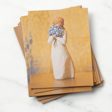 Load image into Gallery viewer, NEW Willow Tree Forget-Me-Not Notecards - (Pack of 8) 28116
