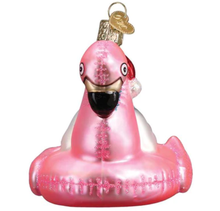 Load image into Gallery viewer, NEW Pool Float Snowman Glass Ornament

