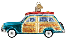 Load image into Gallery viewer, NEW Surf's Up Wagon Glass Ornament
