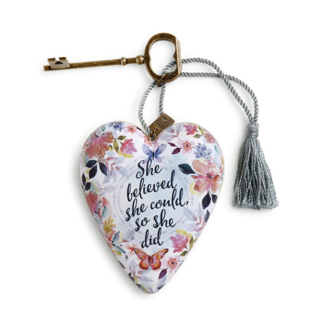 NEW She Believed She Could Art Heart - 1003480166