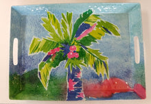 Load image into Gallery viewer, NEW Melamine Tray - Palm Tree - 70189
