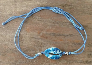NEW Cowrie Shell Bracelet - Blue