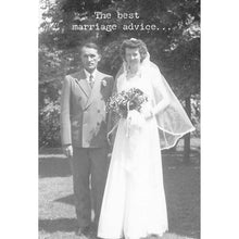 Load image into Gallery viewer, NEW Greeting Card - The Best Marriage Advice - 73112
