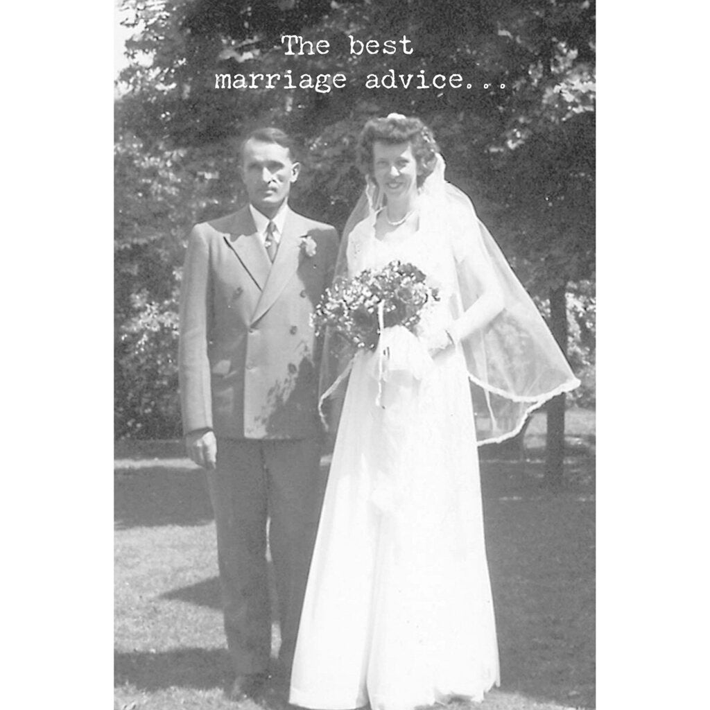 NEW Greeting Card - The Best Marriage Advice - 73112