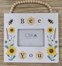 Load image into Gallery viewer, NEW Photo Frame with Beaded Hanger - Bee You
