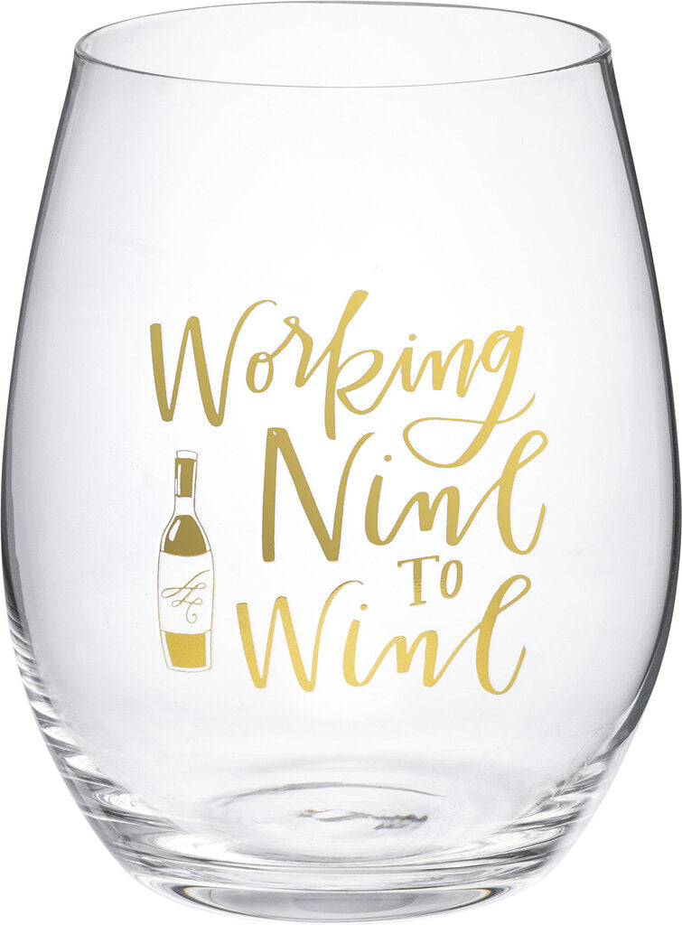 NEW Wine Glass - Nine to Wine - 101463