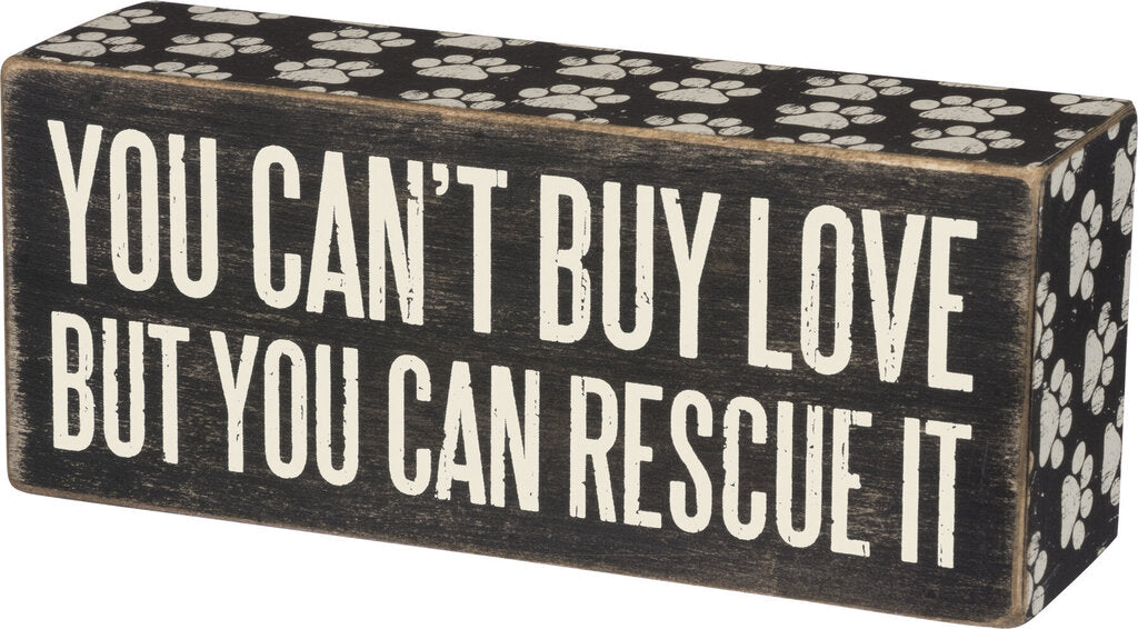NEW Rescue It Box Sign - 31144