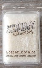Load image into Gallery viewer, NEW Scrubby Bath &amp; Body - Goat Milk &amp; Aloe
