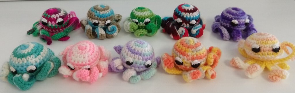 NEW Handcrafted Wool Octopus N1 - Ecuador