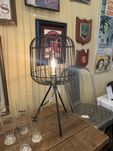 Load image into Gallery viewer, Wire Birdcage Lamp w/ LED Edison Bulb

