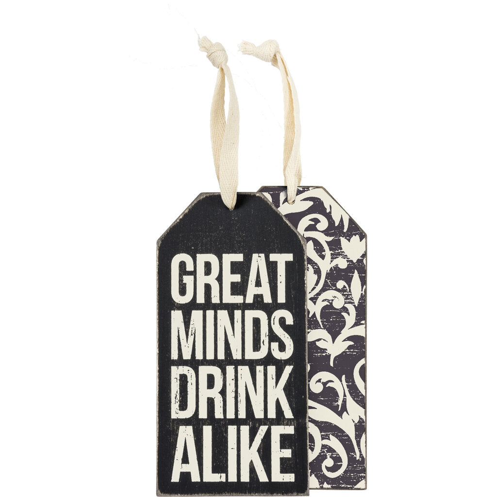 NEW Bottle Tag - Great Minds - 30426