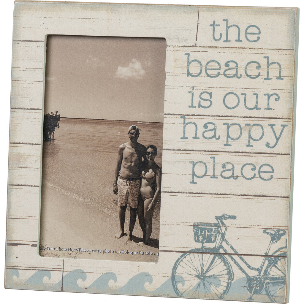 NEW The Beach Is Our Happy Place Plaque Frame - 105610
