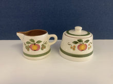 Load image into Gallery viewer, SET-Vintage Stangl Apple Delight Creamer &amp; Sugar Bowl
