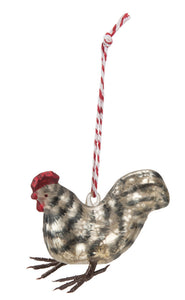 NEW Hen Glass Ornament - 29402