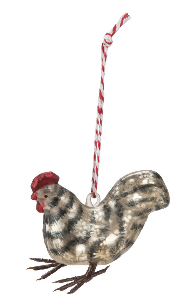 NEW Hen Glass Ornament - 29402