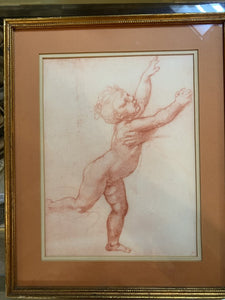Framed Print of Sketch Childs' Embrace