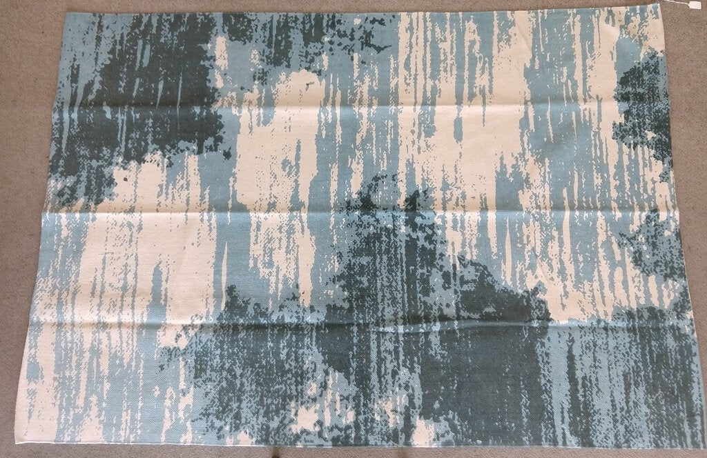 NEW 5' x 7' Blue & Green Pattern Rug