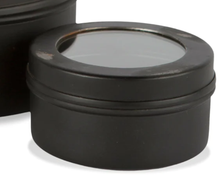 Load image into Gallery viewer, NEW 3.5" Gold Leaf Design Group Round Metal Display Box 8871-3
