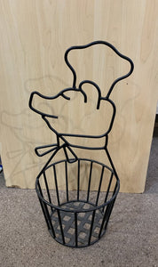 Chef Pig Metal Basket