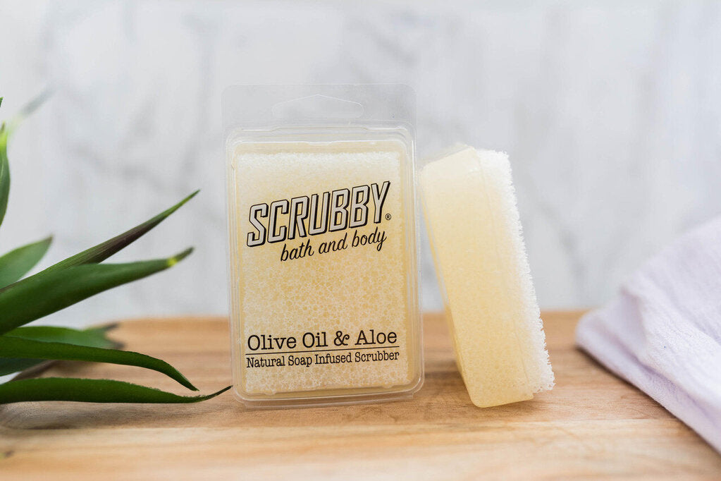 NEW Scrubby Bath & Body - Olive Oil & Aloe