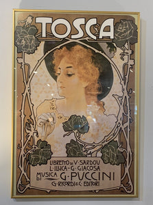 Framed "Tosca" Print by Leopoldo Metlicovitz
