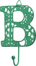 Load image into Gallery viewer, NEW Fancy Metal Letter B Hook - 32598 - Various Colors
