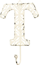 Load image into Gallery viewer, NEW Fancy Metal Letter T Hook - 32600 - Various Colors
