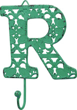 Load image into Gallery viewer, NEW Fancy Metal Letter R Hook - 32602 - Various Colors
