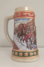 Load image into Gallery viewer, 1993 Budweiser Holiday Stein "Hometown Holiday"

