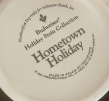 Load image into Gallery viewer, 1993 Budweiser Holiday Stein "Hometown Holiday"
