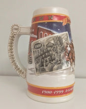 Load image into Gallery viewer, 1999 Budweiser Holiday Stein CS389 &quot;A Century of Tradition 1900-1999&quot;
