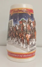 Load image into Gallery viewer, 1999 Budweiser Holiday Stein CS389 &quot;A Century of Tradition 1900-1999&quot;
