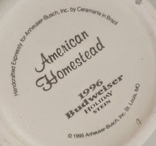 Load image into Gallery viewer, 1996 Budweiser Holiday Stein "American Homestead"
