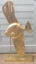 Load image into Gallery viewer, 24&quot; Brass Fish on Stand
