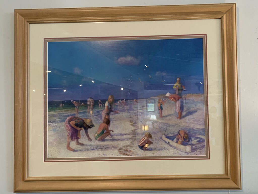 Framed & Signed Beach Life Print by C.M. Still