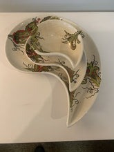 Load image into Gallery viewer, Set of 3 Pier 1 Imports Jardine Paisley Shape Serving Dishes
