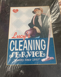 I Love Lucy- Lucy's Cleaning Service Matted 8x10 Print