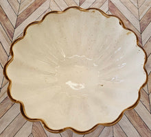 Load image into Gallery viewer, 8" Scalloped Ceramic Bowl

