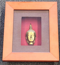Load image into Gallery viewer, 11" x 13" Buddha Head in Framed Shadow Box
