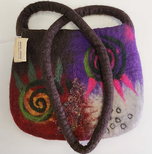 NEW Wool Felt Bag - Nepal