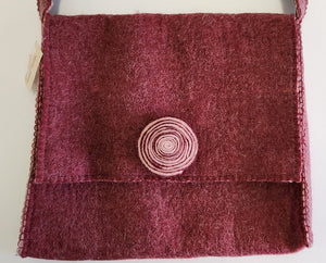 NEW Large Wool Felt Bag - Nepal