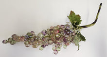 Load image into Gallery viewer, Vintage Multi Acrylic Faceted Beaded Grape Cluster w/ Leaves
