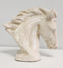 Load image into Gallery viewer, NEW Distressed White Ceramic Horse Head
