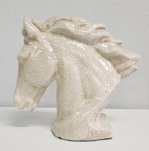 Load image into Gallery viewer, NEW Distressed White Ceramic Horse Head
